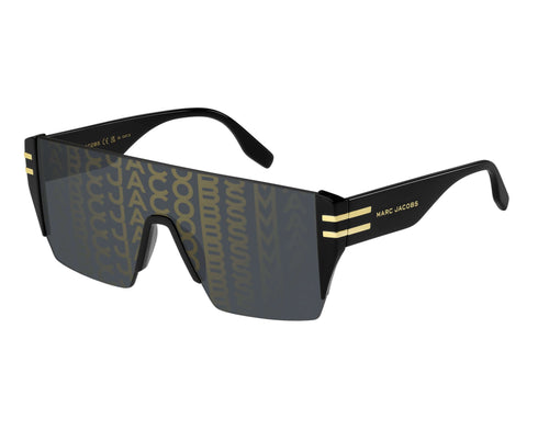 Marc Jacobs MARC 712/S NZU/7Y Gafas de sol para hombre - Montura Gold Pattern Negro, Lentes Gold Decor