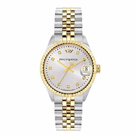 PHILIP WATCHPhilip Watch Caribe R8253597613 Women's Quartz Watch - Two - Tone Stainless Steel, Diamond AccentsWATCHESEcecile