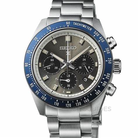 Reloj Seiko Prospex SSC939P1 Speedtimer Solar Cronógrafo Hombre - Esfera Gris, Brazalete Acero Inoxidable