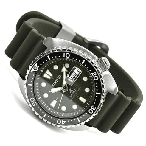 Reloj de buceo automático Seiko Prospex SRPE05K1 King Turtle esfera verde