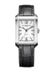 BAUME&MERCIERBaume & Mercier Hampton 10522 Men's Watch – 43mm, Silver Dial, Automatic, Leather StrapWATCHESEcecile
