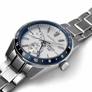 Seiko Presage SPB223J1 Reloj GMT Automático Hombre - Esfera Blanca, Brazalete Acero Inoxidable