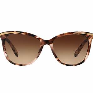 RALPH LAURENRalph by Ralph Lauren RA5203 1463/13 Women's Sunglasses - Shiny Pink Tortoise & Gold Frame with Gradient Brown LensesEYEWEAREcecile