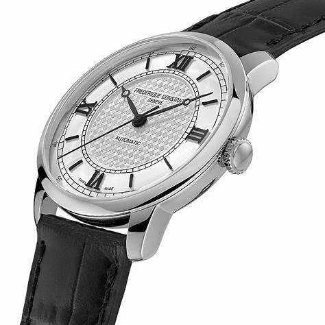 FREDERIQUE CONSTANTFrederique Constant Classics Premiere FC - 301S3B6 Men's Watch – Silver Dial, Black Leather StrapWATCHESEcecile