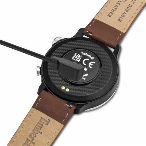 TIMBERLAND SMARTWATCHTimberland Trail Force Smartwatch Set TDIGB0064501 - SET – Black Case, Interchangeable Brown Leather and Black Silicone StrapsWATCHESEcecile
