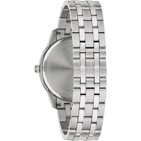 BULOVABulova Sutton 96B338 Men's Watch - Blue Dial, Stainless Steel BraceletWATCHESEcecile