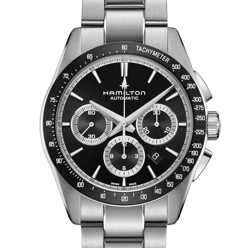 Hamilton Jazzmaster Performer Auto Chrono H36606130 - 42mm Stainless Steel, Black Dial, Automatic Movement