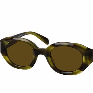 EMPORIO ARMANIEmporio Armani EA4230U 614873 Men's Sunglasses - Shiny Striped Green Frame, Dark Brown Lenses, 48mmEYEWEAREcecile