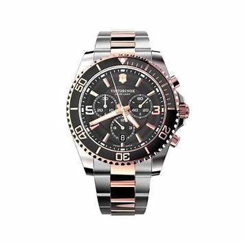 VICTORINOXVictorinox Maverick Chronograph Men's Watch V241952 – Black Dial, Two - Tone BraceletWATCHESEcecile