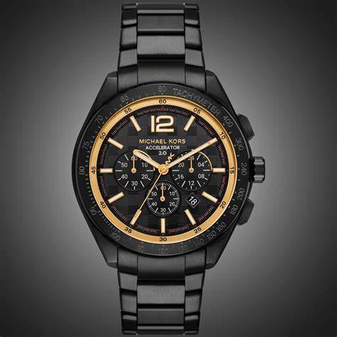 MICHAEL KORSMichael Kors MK9179 Men's Accelerator 2.0 Black - Tone Stainless Steel Chronograph WatchWATCHESEcecile