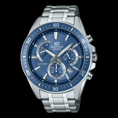 CASIO EDIFICECasio Edifice EFR - 552D - 2AVUEF Men's Stainless Steel Chronograph Watch with Blue DialWATCHESEcecile