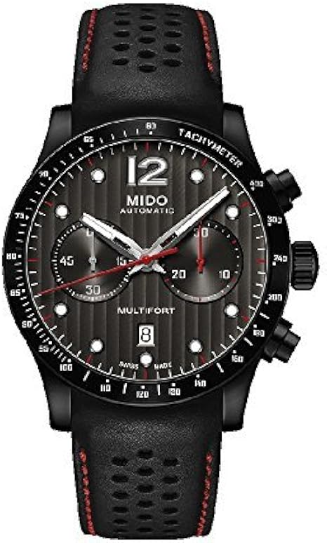 MIDOMido Multifort M0256273606100 Automatic Men's Watch – Black Dial, Black Leather StrapWATCHESEcecile
