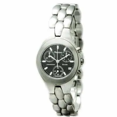 Philip Watch 8273950535 Orologio al quarzo unisex - Acciaio inossidabile, quadrante nero, 38 mm
