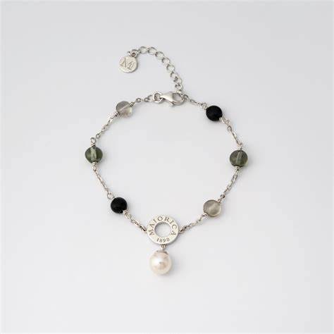 Majorica Murano Bracelet 16690.01.2.000.010.1 – 925 Silver, Multicolor Crystals, Adjustable