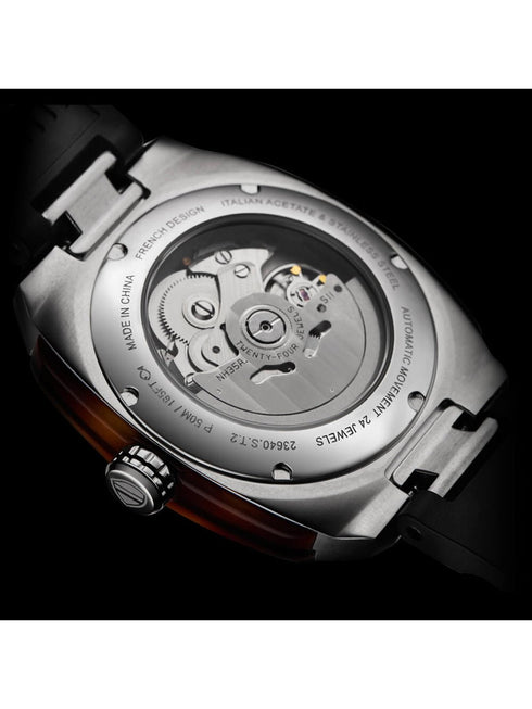 BRISTONBriston Streamliner Urban Automatic Watch 23640.S.T.1.RB - Black Dial, Tortoiseshell AcetateWATCHESEcecile