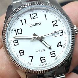 CASIO & VINTAGECasio MTP - 1302PD - 7BVDF Men's Analog Watch – White Dial with Stainless Steel BraceletWATCHESEcecile
