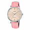 CASIO & VINTAGECasio LTP - VT01L - 4BUDF Women's Analog Watch – Pink Dial, Leather StrapWATCHESEcecile