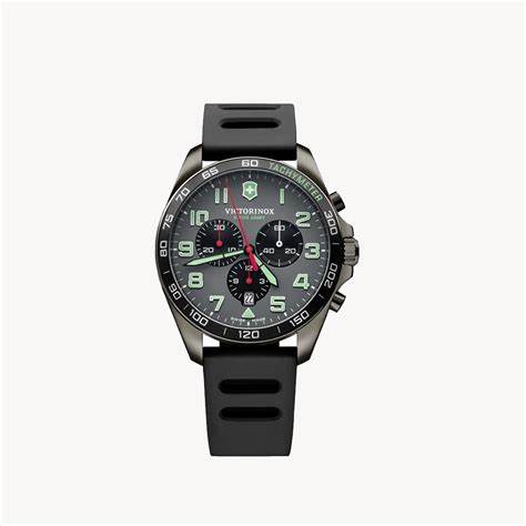 VICTORINOXVictorinox Fieldforce Sport Chrono Men's Watch V241891 – Gray Dial, Black Rubber StrapWATCHESEcecile