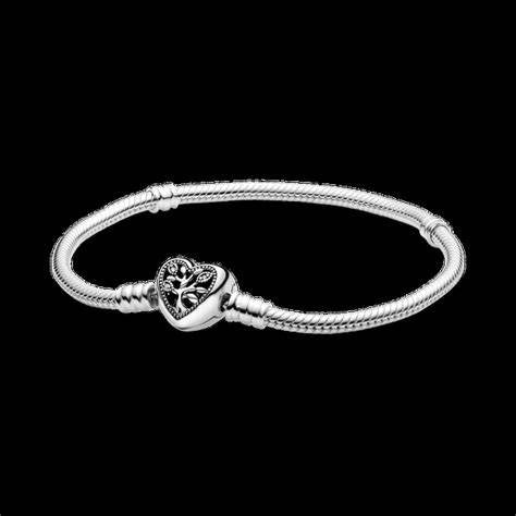PANDORAPandora Moments 598827C01 - 18 Family Tree Heart Clasp Snake Chain Bracelet, 18cmBIJOUXEcecile