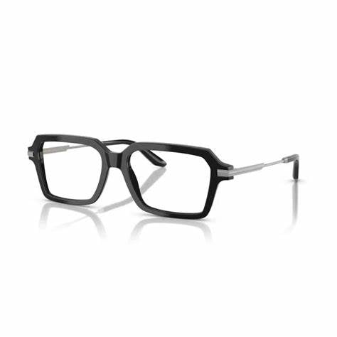 Dolce & Gabbana DG3401 501 54 Lunettes rectangulaires pour hommes - Monture en acétate noir