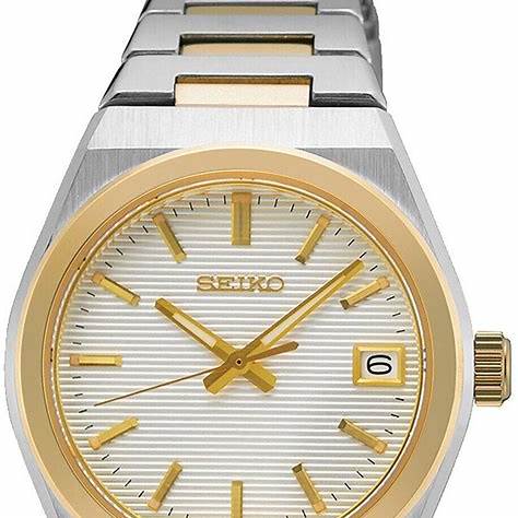 SEIKOSeiko Women's Quartz Watch SUR582P1 - 32mm Two - Tone Stainless Steel Case, Diamond Accents, Sapphire CrystalWATCHESEcecile