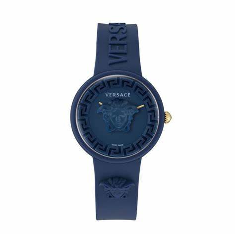 VERSACEVersace Medusa Pop VE6G00623 Unisex Watch - Blue Plastic Case, Blue Silicone Strap, 39mmWATCHESEcecile