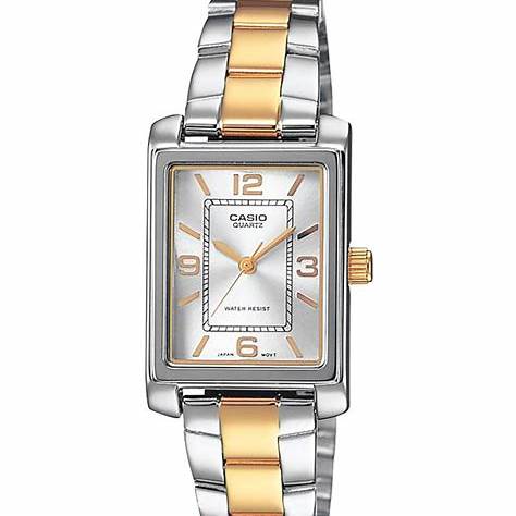 CASIO & VINTAGECasio LTP - 1234PSG - 7AEG Women's Two - Tone Stainless Steel Watch – Silver DialWATCHESEcecile