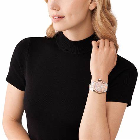 Michael Kors Everest MK7402 Reloj Mujer - Bicolor, Nácar Dia