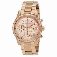 MICHAEL KORSMichael Kors MK6357 Women's Ritz Rose Gold - Tone Chronograph WatchWATCHESEcecile