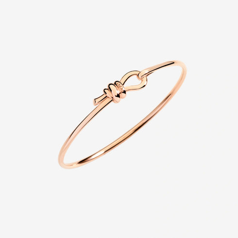 DoDo DBC4012KNOT00009RL Bracciale Nodo - Oro rosa 9K, Unisex, Fatto a mano