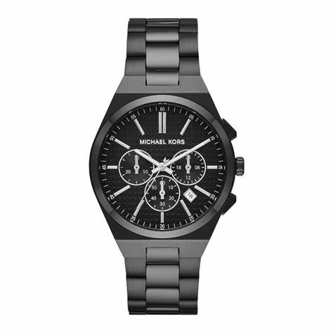Michael Kors MK9146 Herrenuhr Lennox Schwarz Edelstahl Chronograph