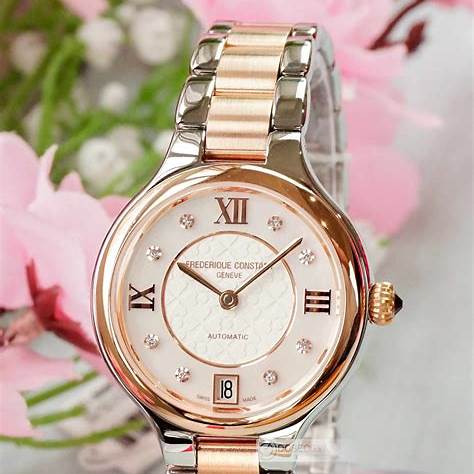 FREDERIQUE CONSTANTFrederique Constant Classics Delight FC - 306WHD3ER2B Women's Watch – Mother of Pearl Dial, Two - Tone BraceletWATCHESEcecile