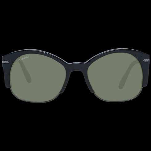 SERENGETISerengeti Vinita SS529002 53 Unisex Sunglasses - Black Frame, Green LensesEYEWEAREcecile