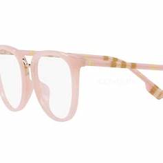 Burberry BE 2366U 4032 51 Damenbrille - Rosa Acetat Katzenaugenrahmen