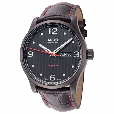 MIDOMido Multifort M0054303705000 Automatic Men's Watch – Black Dial, Black Leather StrapWATCHESEcecile