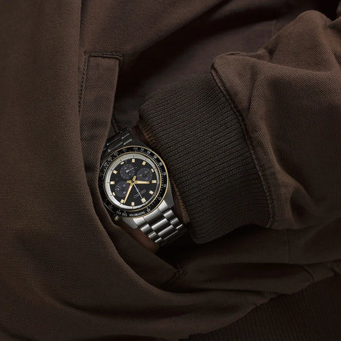 Seiko Prospex SSC941P1 Reloj Cronógrafo Solar Hombre - Esfera Negra, Acero Inoxidable