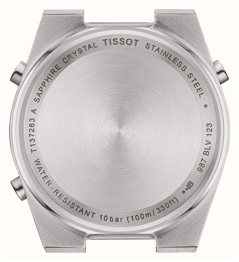 Reloj Tissot PRX Digital T1372631105000 de acero inoxidable de 35 mm - Esfera digital negra