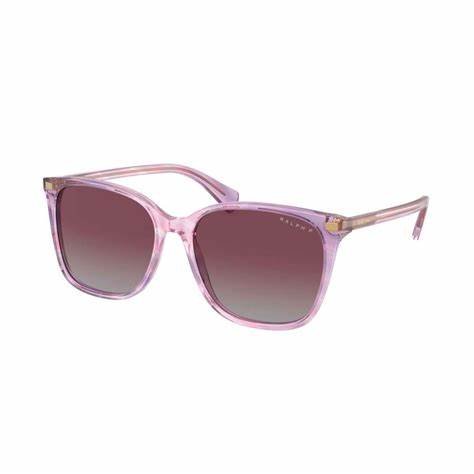 RALPH LAURENRalph by Ralph Lauren RA 5293 Women's Sunglasses – Shiny Striped Purple Frame with Gradient Violet LensesEYEWEAREcecile