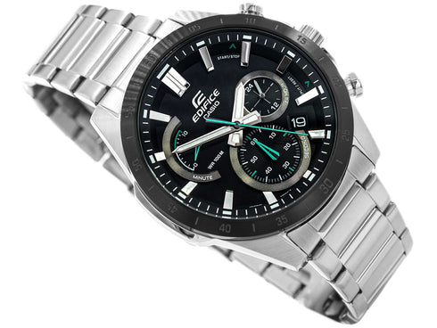 CASIO EDIFICECasio Edifice EFR - 573DB - 1AVUEF Men's Chronograph Watch - Stainless Steel, Black DialWATCHESEcecile