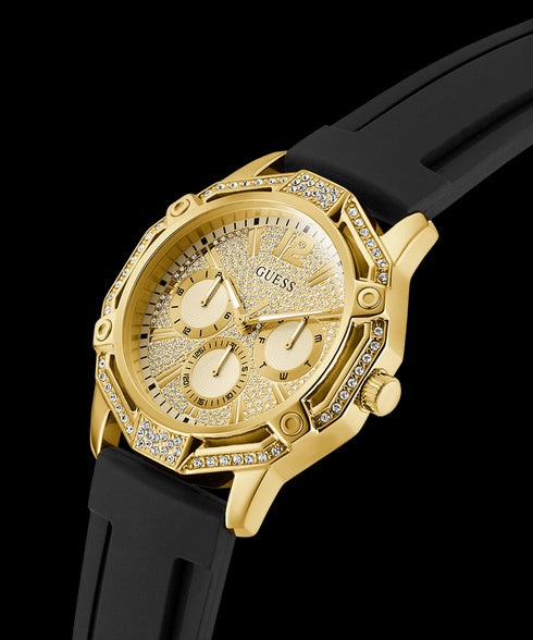 Guess GW0954G2 “Regal” Men’s Multi-Function Watch — Gold / Black, 46 mm