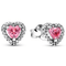 PANDORAPandora Timeless Elevated Pink Heart Stud Earrings 298427C02 - Sterling Silver, Pink Cubic ZirconiaBIJOXEcecile