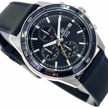 Casio Edifice EFR-526L-2CVUEF Reloj Cronógrafo Hombre - Esfera azul, correa de piel