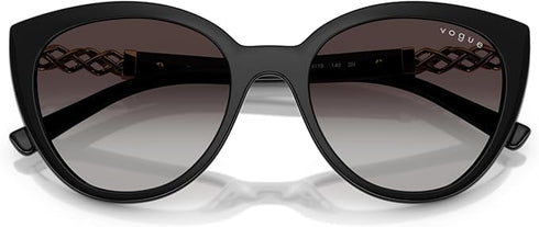 VOGUEVogue VO5634SB Women's Cat - Eye Sunglasses – 53mm Black Frame, Grey Gradient LensesEYEWEAREcecile