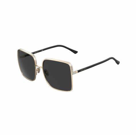 Jimmy Choo ALIANA/S RHL/IR Women's Sunglasses - 59mm, Gold Frame with Grey Lenses