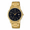 CASIO & VINTAGECasio MTP - V002G - 1BUDF Men's Gold - Tone Analog Watch – Black DialWATCHESEcecile