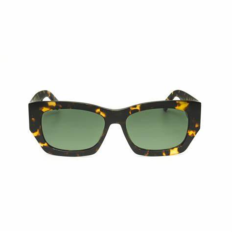 Jimmy Choo CAMI/S 086/QT Women's Sunglasses - 56mm, Dark Havana Frame with Green Lenses