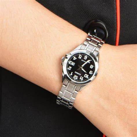 CASIO & VINTAGECasio LTP - 1308D - 1BVDF Women's Stainless Steel Watch – Black DialWATCHESEcecile