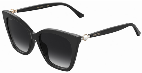 Jimmy Choo RUA/G/S 807/9O Women's Sunglasses - 56mm, Black Frame with Grey Gradient Lenses