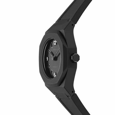 D1 MILANOD1 Milano Nanochrome Nano Glitter D1 - NCRJ01 Women's Watch - 32mm Black Polycarbonate Case, Black Silicone StrapWATCHESEcecile