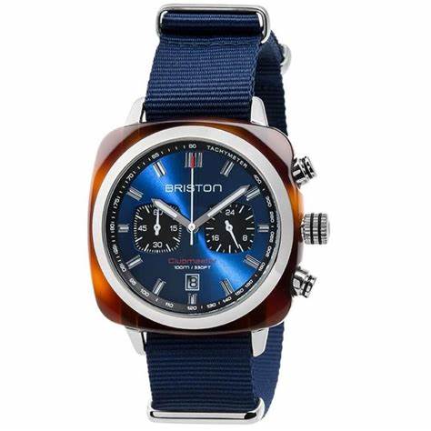BRISTONBriston Clubmaster Sport Chronograph 42mm Blue Dial Watch 17142 - SA - TS - 9 - NNBWATCHESEcecile
